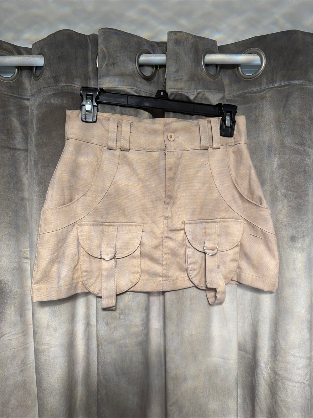 PrettyLittleThing Beige Utility Cargo Mini Skirt